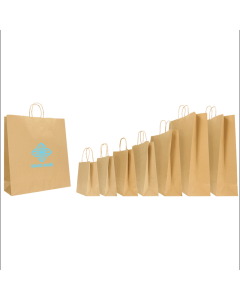 SAFARI NATUR KRAFT TASCHE MIT DREHEN HENKELN
