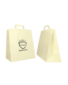 FARBIGEN BOX-TASCHE MIT FLACHEN GRIFFEN